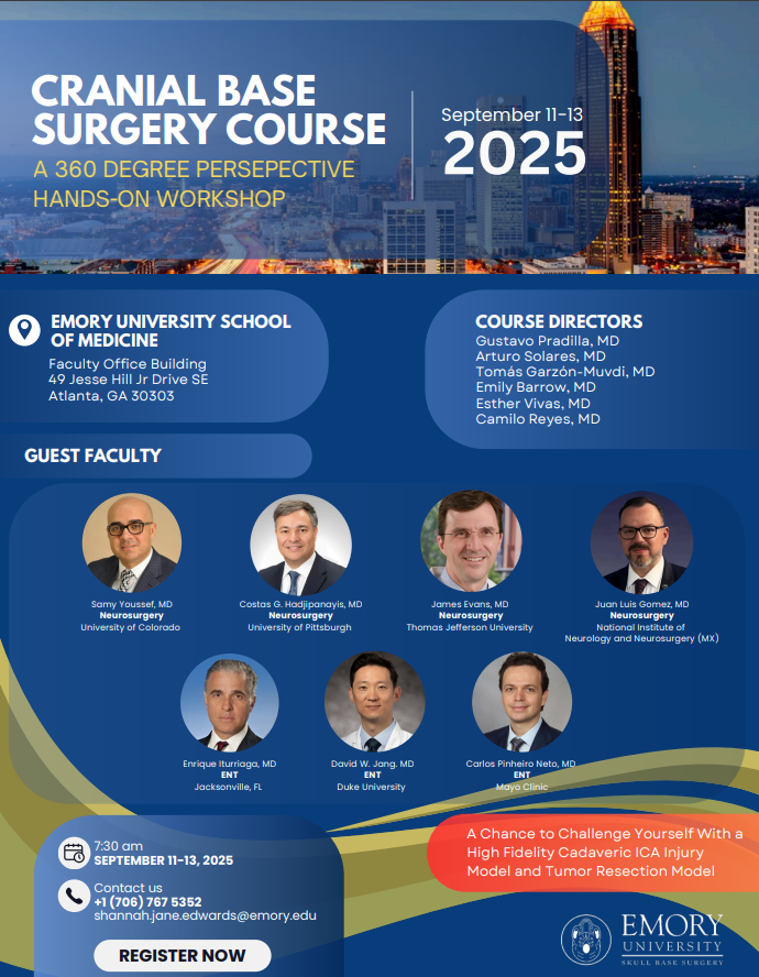 Cranial Base Surgery Course, Atlanta 2025